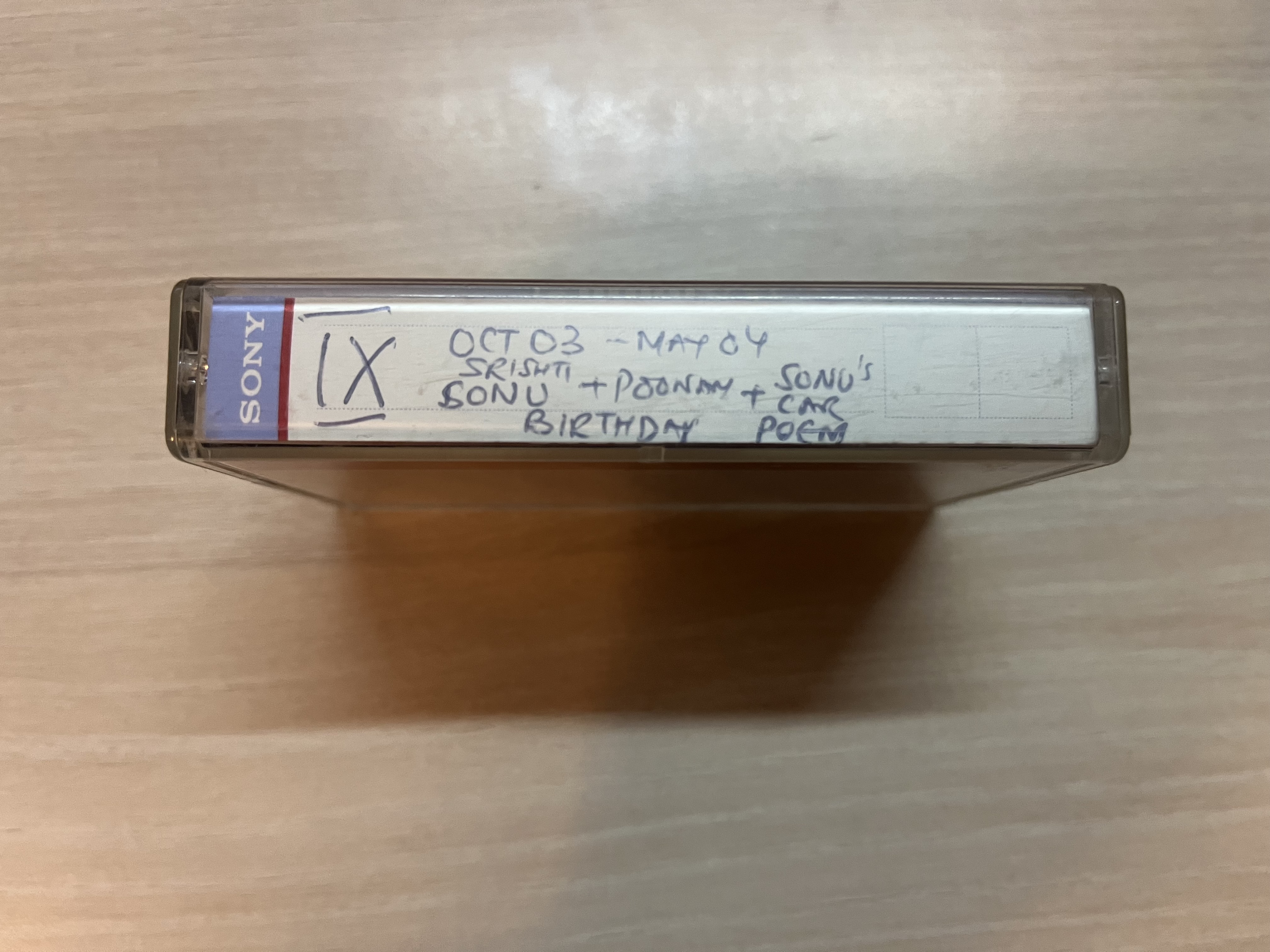 IX Oct 03 - May 04 Srishti Sonu + Poonam Birthday + Sonu’s Car Poem